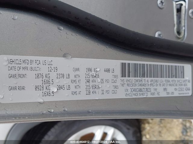 3C4NJCAB6LT170231 Jeep Compass Sport Fwd