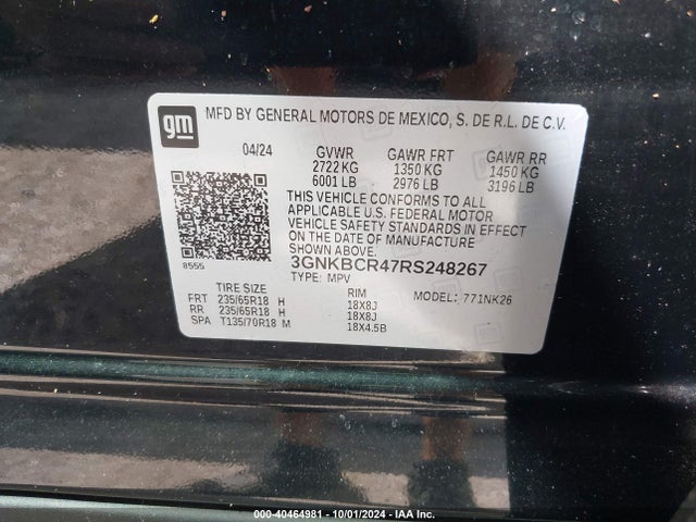 Chevrolet Blazer Fwd 2lt 2024 3GNKBCR47RS248267 Image 9