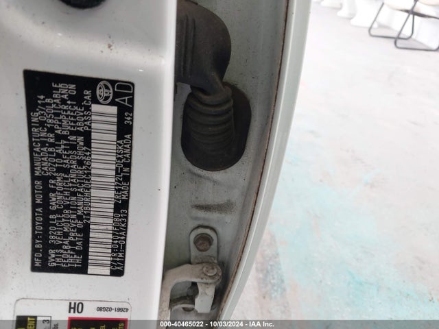 Toyota Corolla S Plus 2014 2T1BURHE0EC126647 Image 9