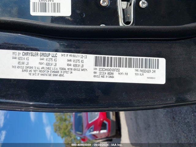 2C3CDXHG4EH207252 Dodge Charger Sxt Plus