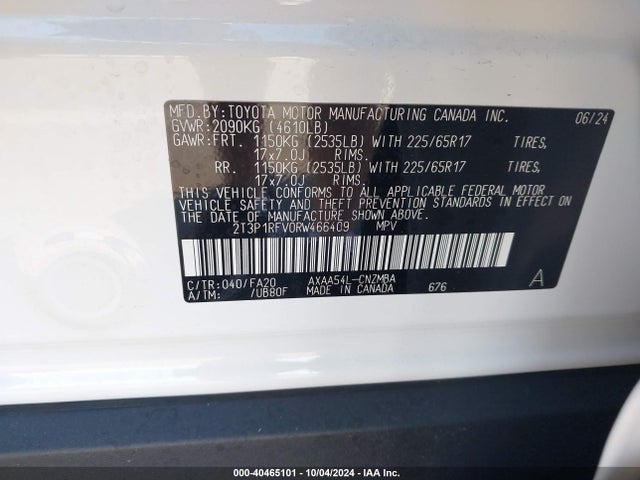 Toyota Rav4 Xle 2024 2T3P1RFV0RW466409 Image 9