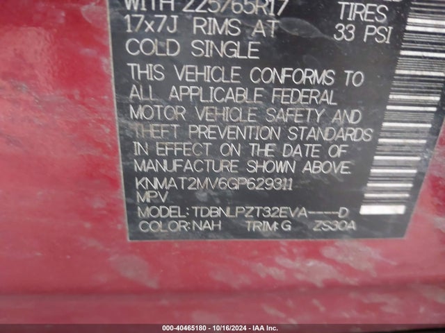 Nissan ROGUE S 2016 KNMAT2MV6GP629311 Image 9