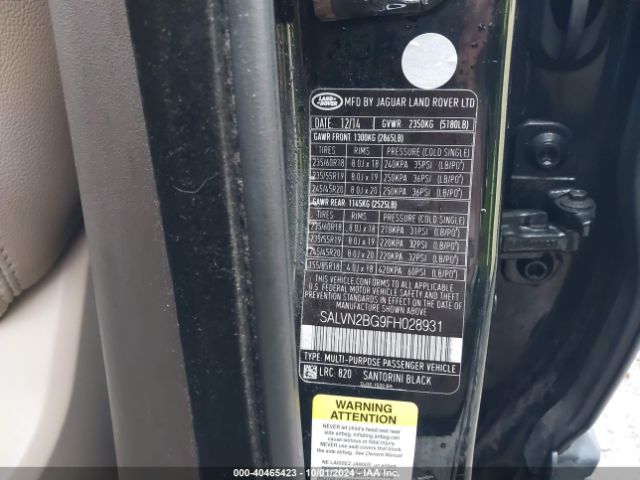 SALVN2BG9FH028931 Land Rover Range Rover Evoque Pure
