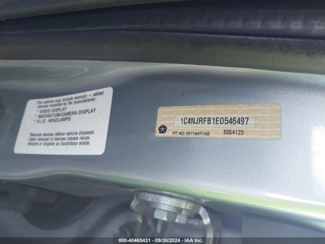 1C4NJRFB1ED546497 Jeep Patriot Latitude