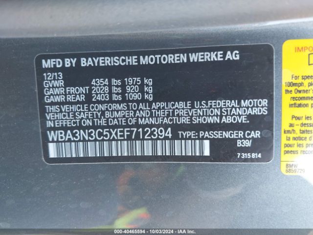 WBA3N3C5XEF712394 BMW 428i