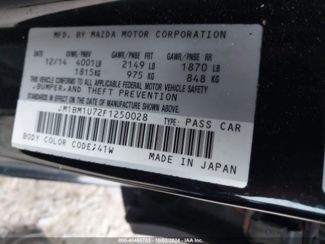 JM1BM1U72F1250028 Mazda Mazda3 I Sport
