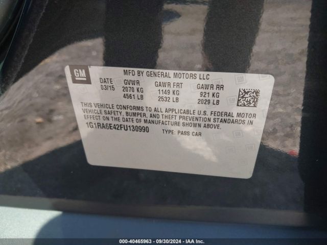 1G1RA6E42FU130990 Chevrolet Volt