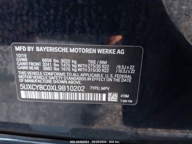 5UXCY8C0XL9B10202 BMW X6 M50i
