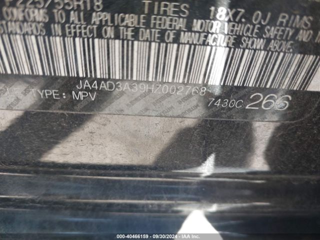 2017 MITSUBISHI OUTLANDER JA4AD3A39HZ002768 Photo 8