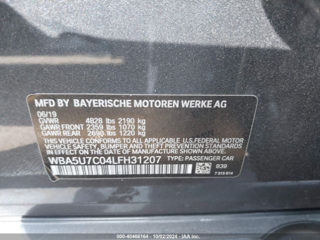 WBA5U7C04LFH31207 BMW 3 Series M340i