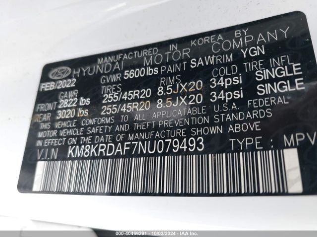 KM8KRDAF7NU079493 Hyundai Ioniq 5 Limited
