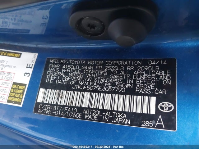 JTKJF5C75E3087790 Scion TC