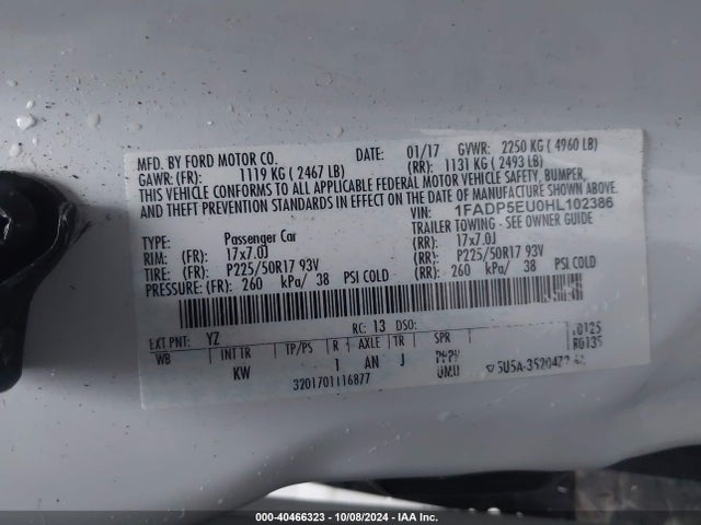 Ford C-max Energi Se 2017 1FADP5EU0HL102386 Image 9
