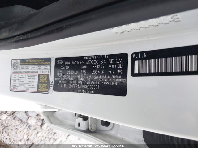 KIA Forte Lxs 2019 3KPF24AD6KE132381 Image 9