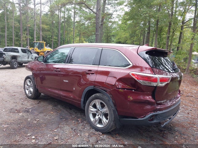 5TDDKRFHXFS082578 Toyota Highlander Limited V6