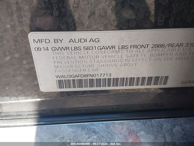WAU3GAFD8FN017713 Audi A8 L 3.0t