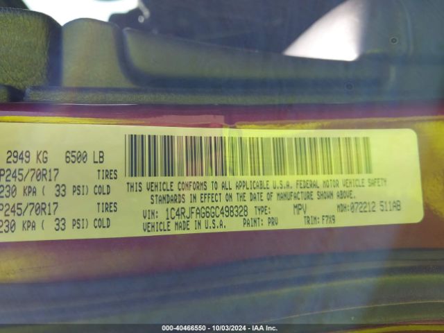 1C4RJFAG6GC498328 Jeep Grand Cherokee Laredo