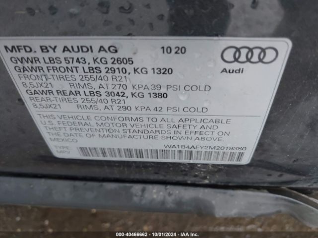 2021 AUDI SQ5 WA1B4AFY2M2019380 Photo 8
