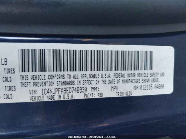1C4NJPFA9ED746930 Jeep Patriot High Altitude