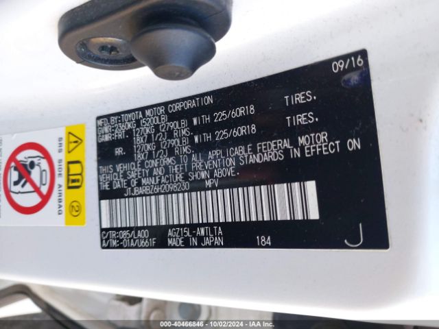 JTJBARBZ6H2098230 Lexus NX 200T