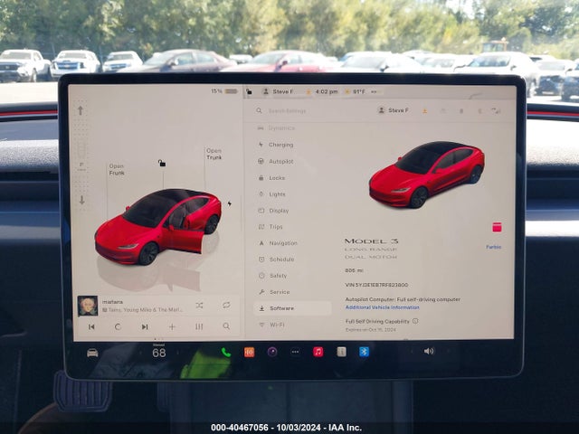 5YJ3E1EB7RF823800 Tesla MODEL 3