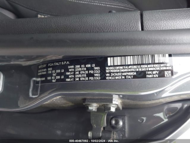 ZACNJDE14NPN68634 Jeep Renegade Altitude 4x4
