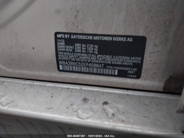 WBA3B9C52EP458847 BMW 335i Xdrive