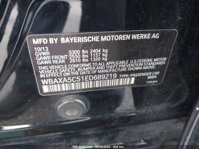 WBAXA5C51ED689219 BMW 535d