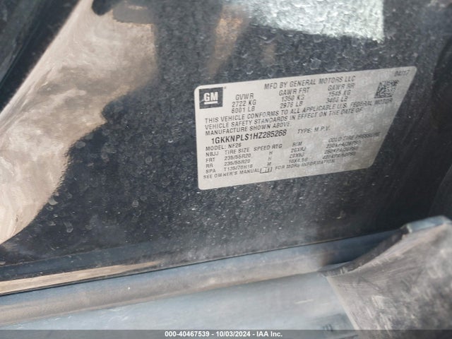 GMC Acadia Denali 2017 1GKKNPLS1HZ285268 Image 9