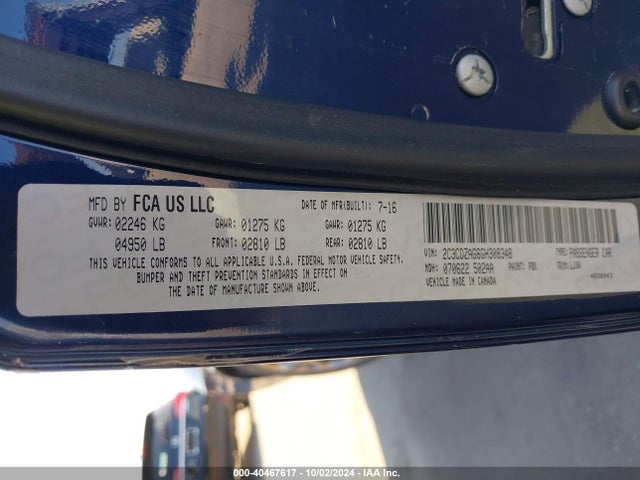 Dodge Challenger Sxt Plus 2016 2C3CDZAG6GH308348 Image 9