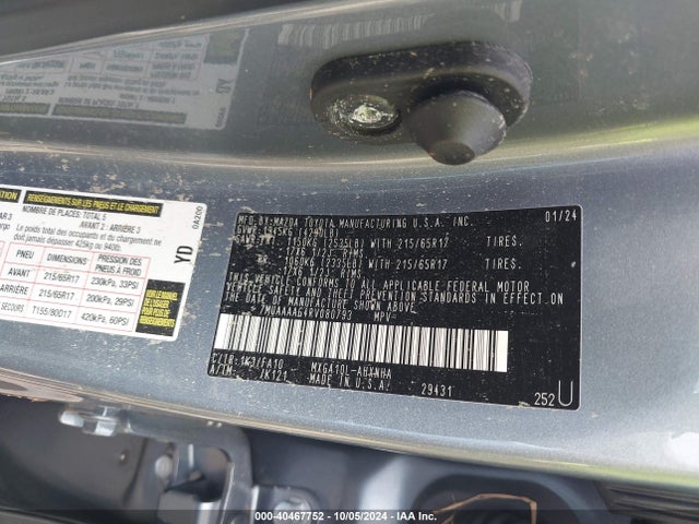 Toyota Corolla Cross L 2024 7MUAAAAG4RV080793 Image 9