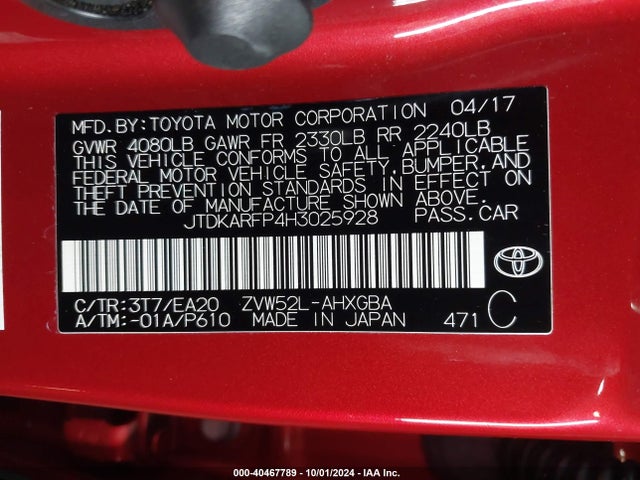 Toyota Prius Prime Premium 2017 JTDKARFP4H3025928 Image 9