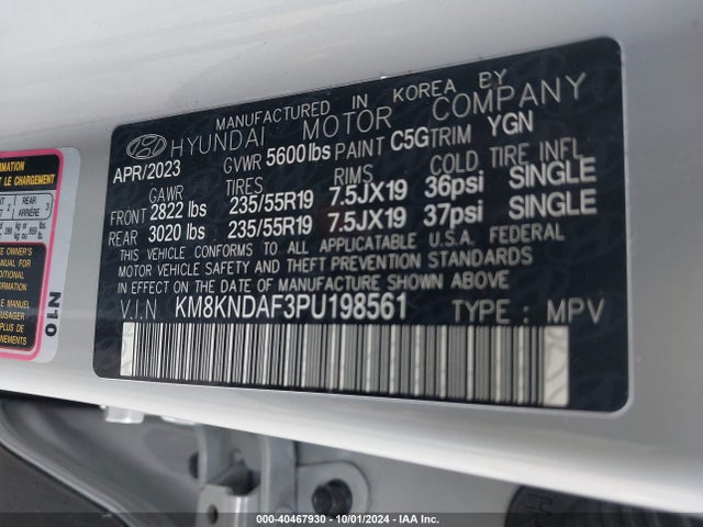 Hyundai Ioniq 5 Sel 2023 KM8KNDAF3PU198561 Image 9
