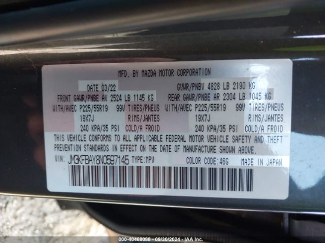 JM3KFBAY8N0597145 Mazda Cx-5 2.5 Turbo