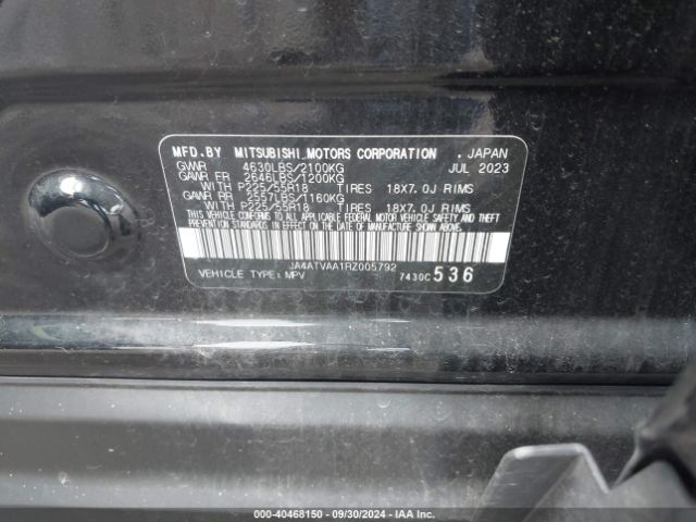 2024 MITSUBISHI ECLIPSE CROSS JA4ATVAA1RZ005792 Photo 8