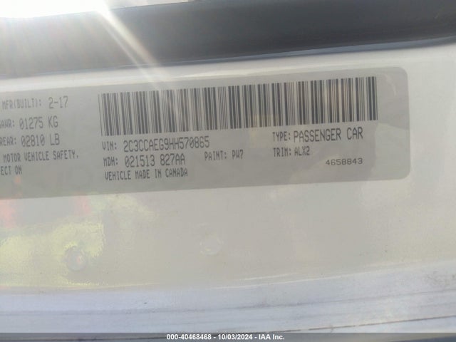 Chrysler 300C 2017 2C3CCAEG9HH570865 Image 9