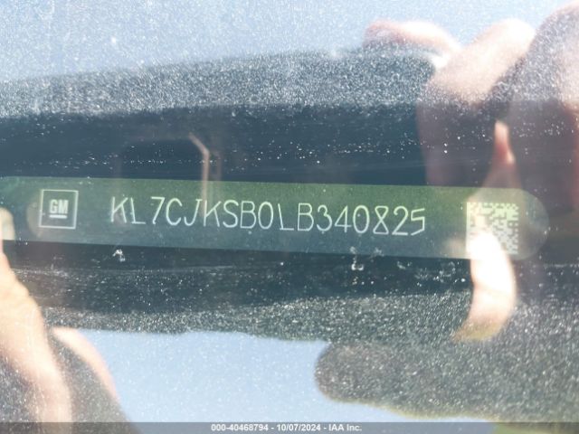 KL7CJKSB0LB340825 Chevrolet Trax Fwd Ls