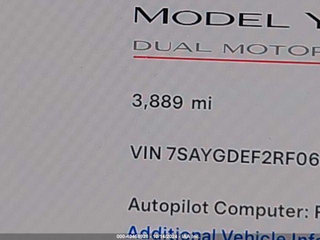 7SAYGDEF2RF063914 Tesla Model Y Performance Dual Motor All-wheel Drive