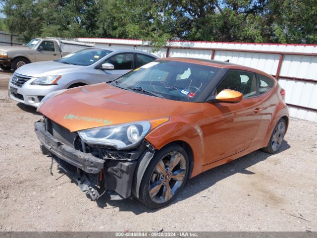 KMHTC6ADXEU196615 Hyundai Veloster Base W/black