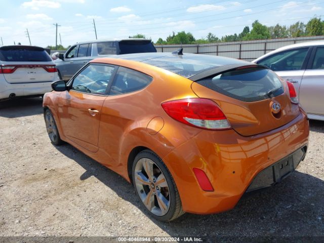 KMHTC6ADXEU196615 Hyundai Veloster Base W/black