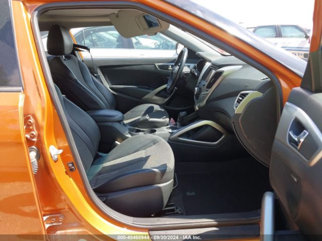 KMHTC6ADXEU196615 Hyundai Veloster Base W/black