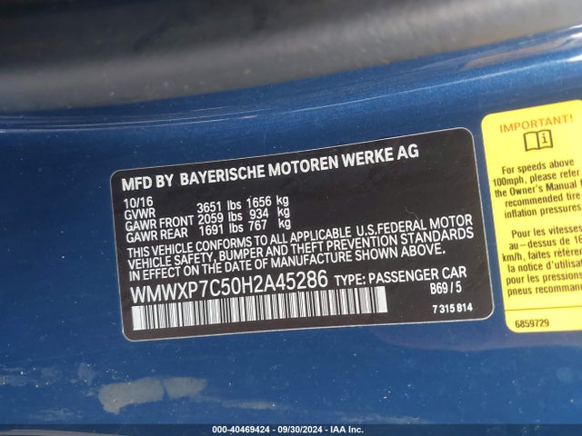 2017 MINI HARDTOP WMWXP7C50H2A45286 Photo 8