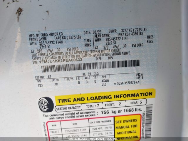 1FMJU1K82PEA60632 Ford Expedition Limited