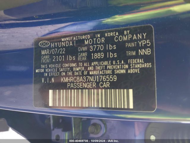 KMHRC8A37NU176559 Hyundai Venue Limited
