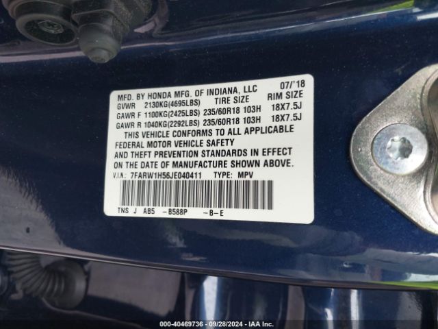 7FARW1H56JE040411 Honda CR-V EX