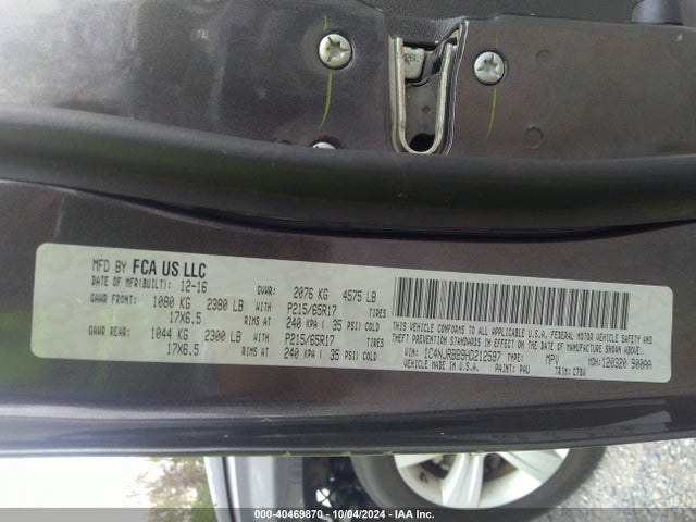 1C4NJRBB9HD212597 Jeep Patriot Sport 4x4