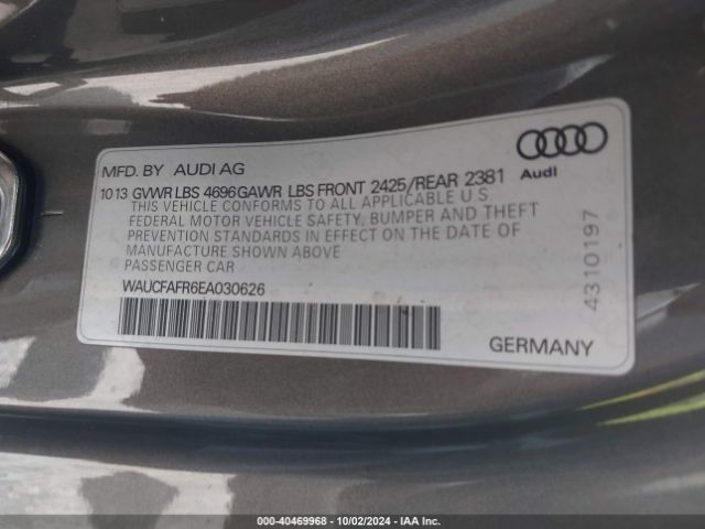 WAUCFAFR6EA030626 Audi A5 2.0t Premium