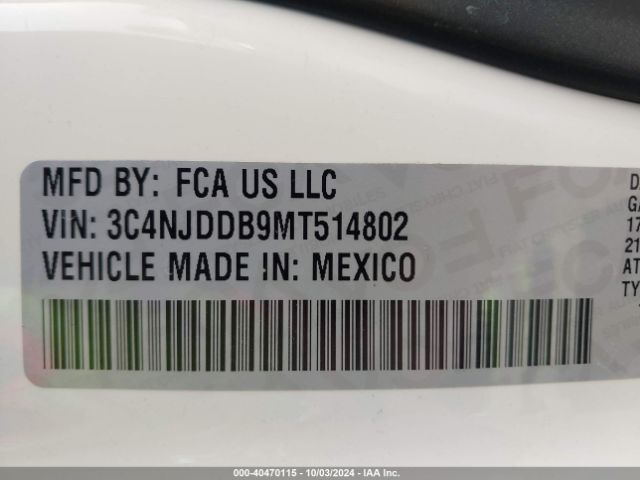 3C4NJDDB9MT514802 Jeep Compass Trailhawk 4x4