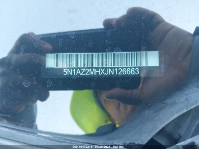5N1AZ2MHXJN126663 Nissan MURANO SV