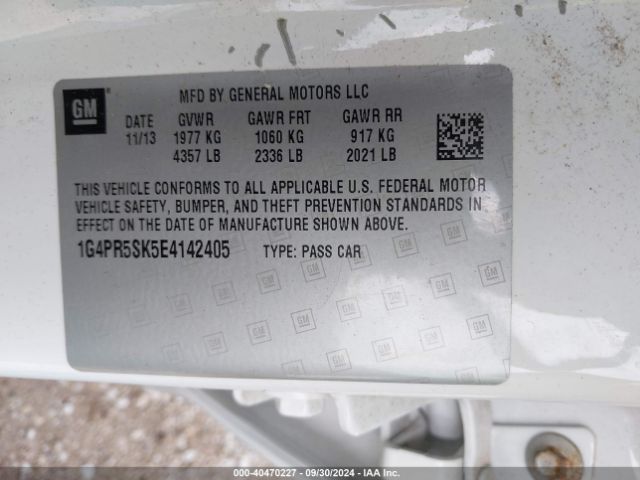 1G4PR5SK5E4142405 Buick Verano Convenience Group